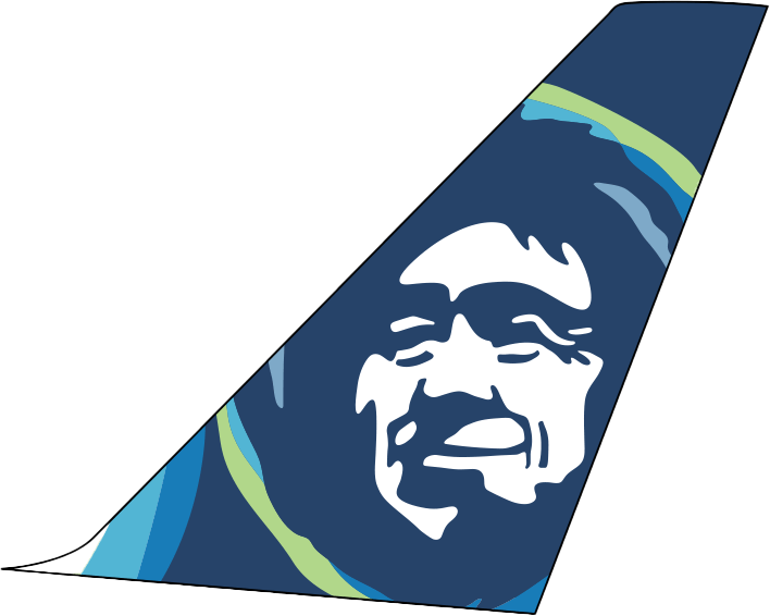 Alaska Airlines tail fin