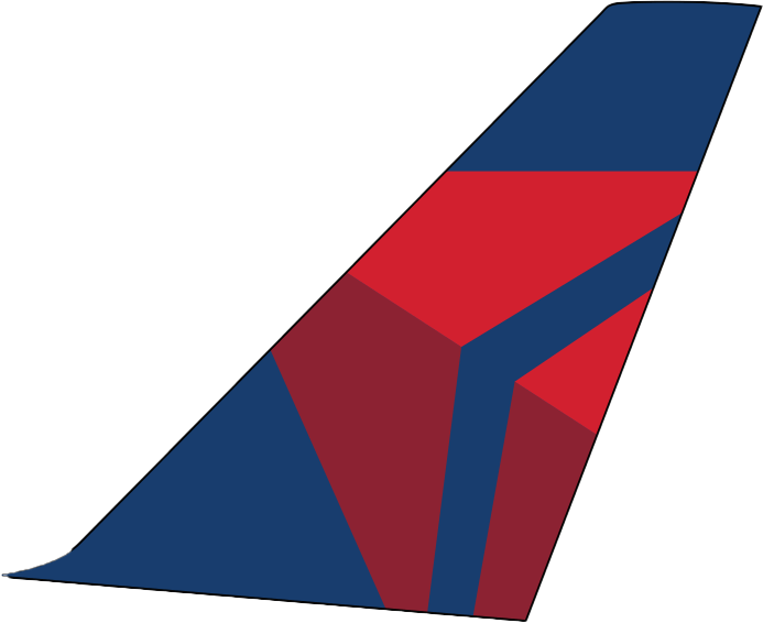 Delta Air Lines tail fin