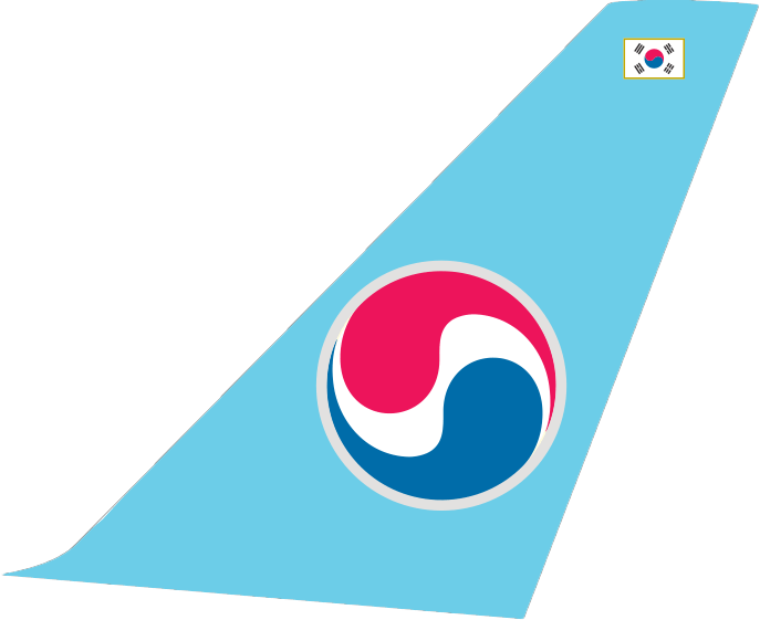 Korean Air tail fin