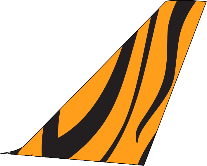 Tigerair Taiwan tail fin